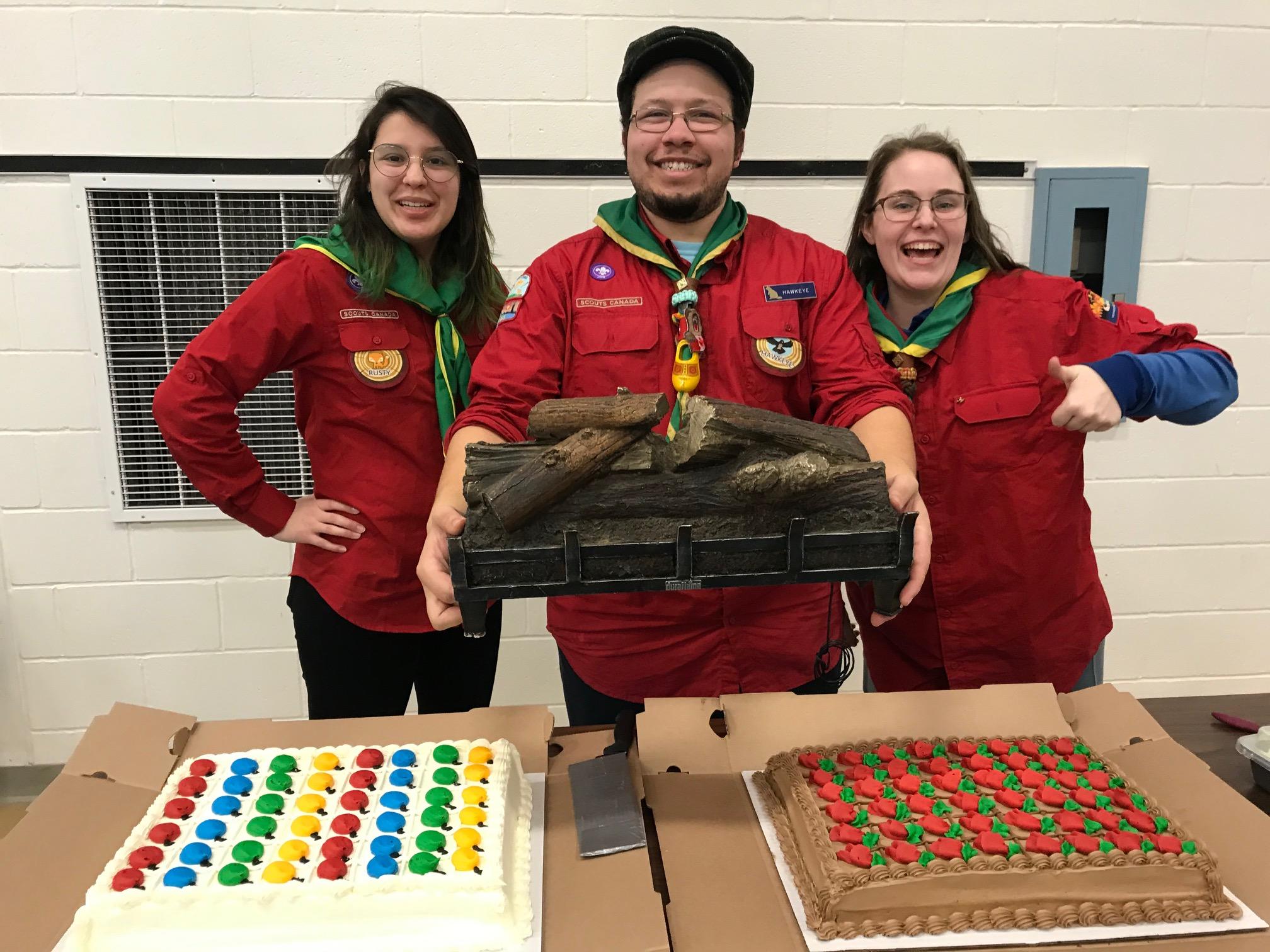 2020 Baden Powell Rovers serving dessert Dessert is served