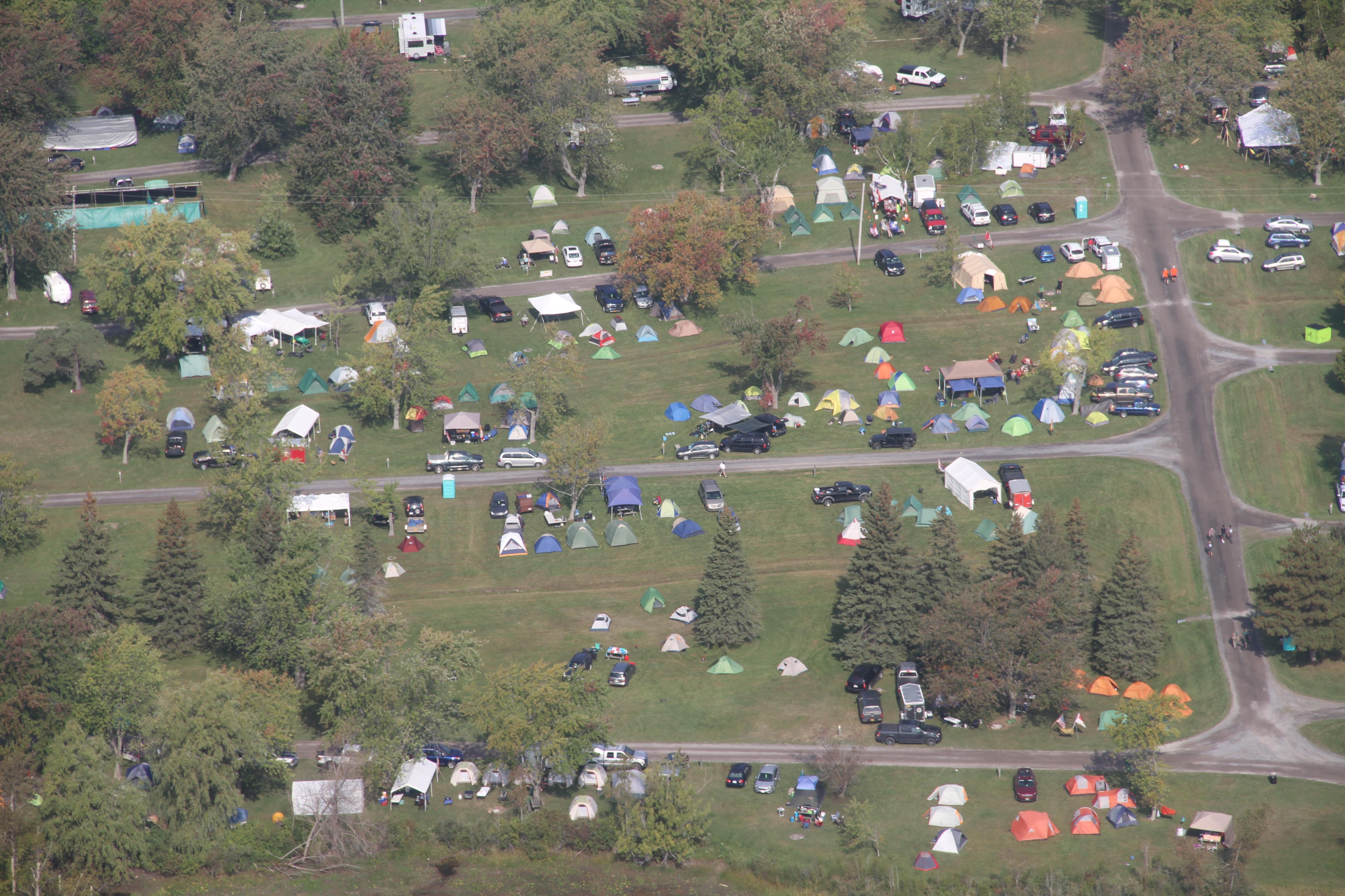 Part of the campsite, 1700 scouts in one spot Brotherhood campsite, Morrisburg